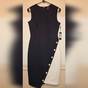 Tommy Hilfiger Navy Dress with Gold Zipper